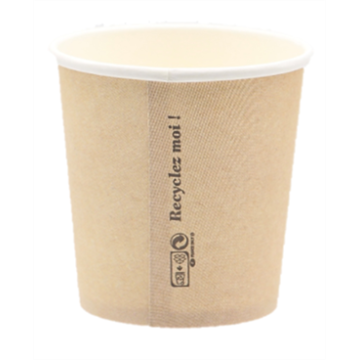 50 gobelets carton 24 cl Ø haut 79 Ø bas 56 mm Ht 92 mm