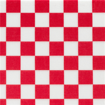 50 Serviettes Céli-ouate Damier Rouge 38x38 cm