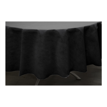 4x5 Nappes ATT Ø240 cm Noir sans plis